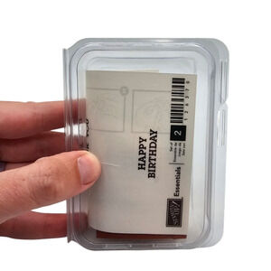 Stampin Up Wood Mount Rubber Stamp Set Crafting Happy Birthday